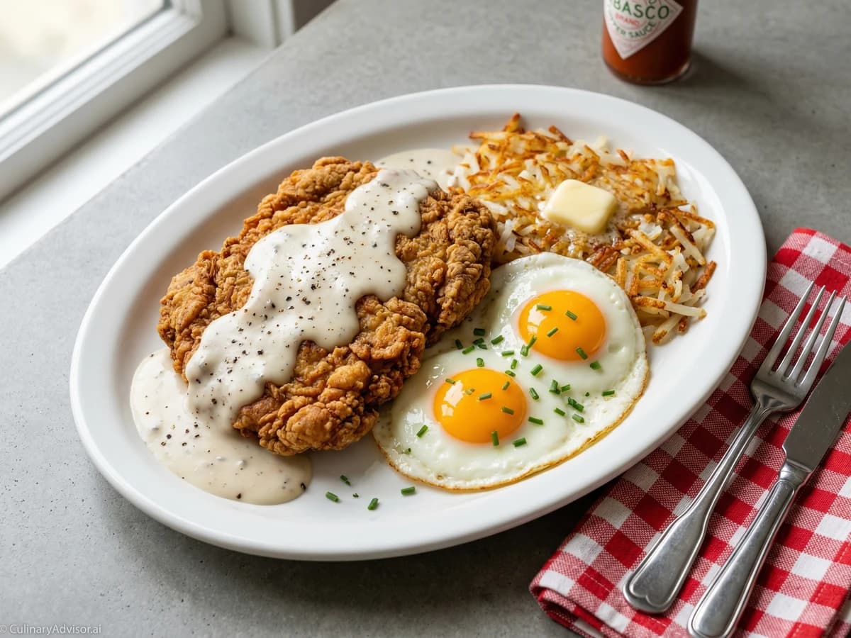 Chicken Fried Steak and Eggs - Chef Dean