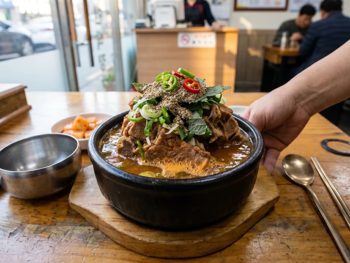 Ppyeo-haejangguk (Pork Spine Hangover Soup) - Chef Jeong-sun