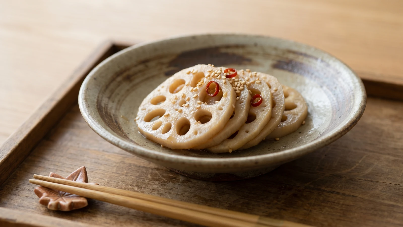 Lotus Root Kinpira (れんこんのきんぴら, Renkon no Kinpira)