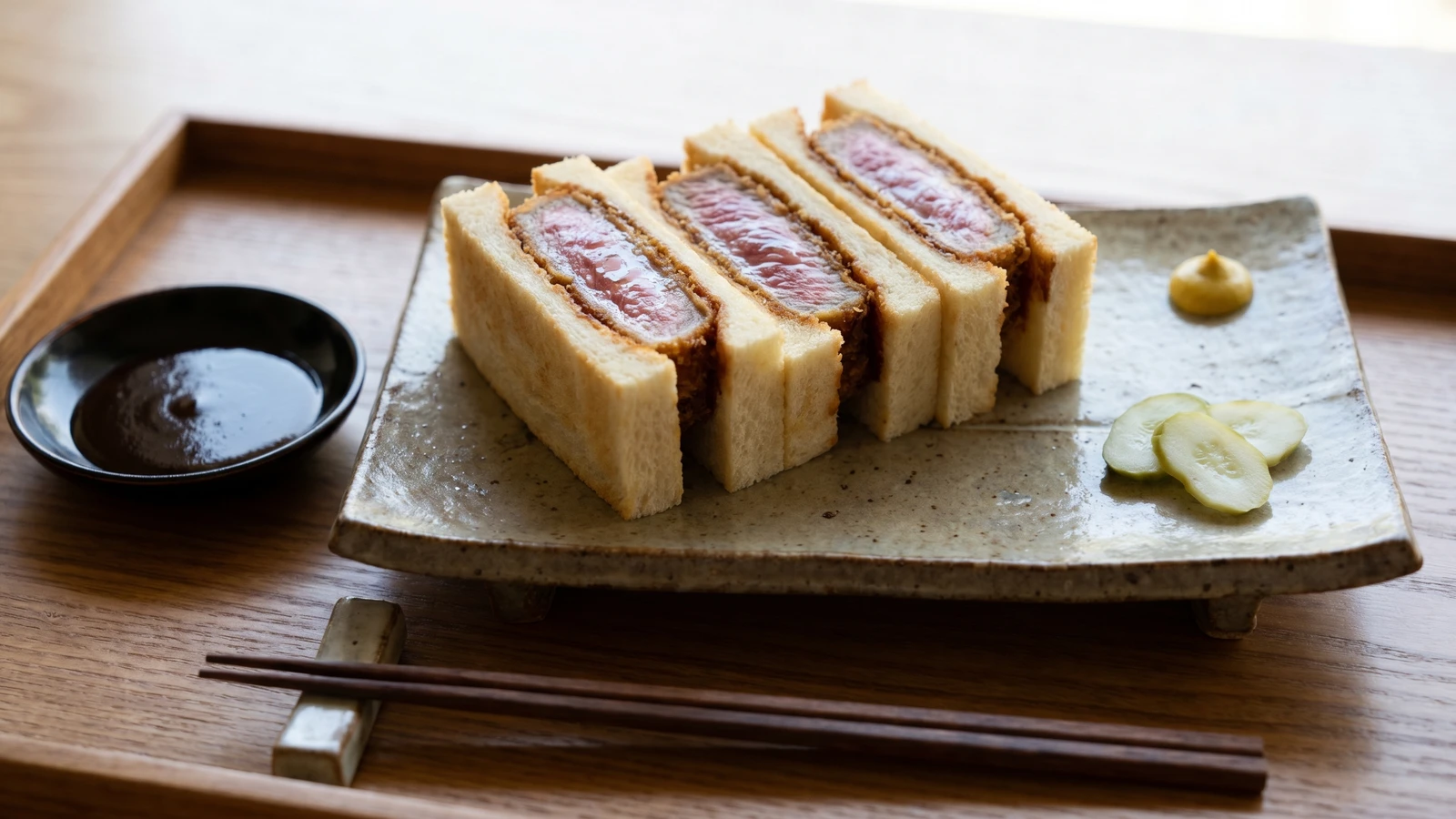Gyū-katsu Sando (牛カツサンド, beef cutlet sandwich)