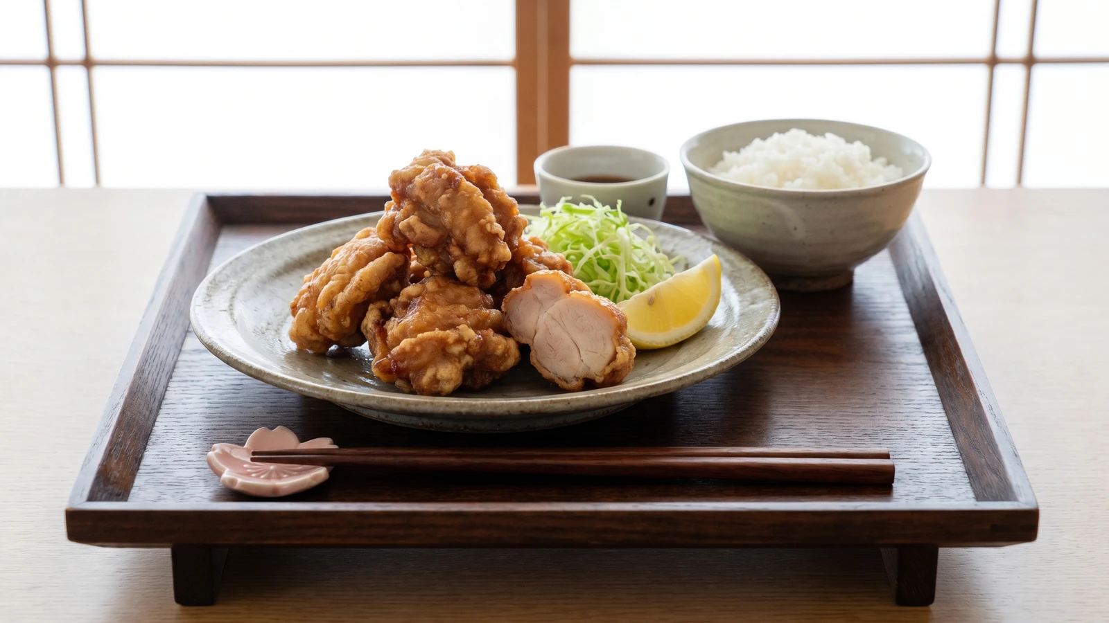 Tori no Karaage (鶏の唐揚げ, Japanese fried chicken)