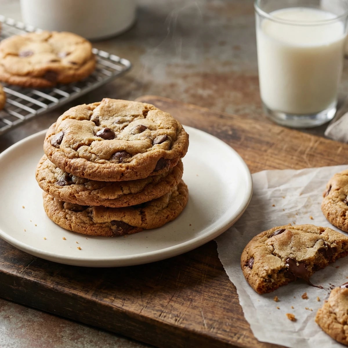 Malted Chocolate Chip Cookies