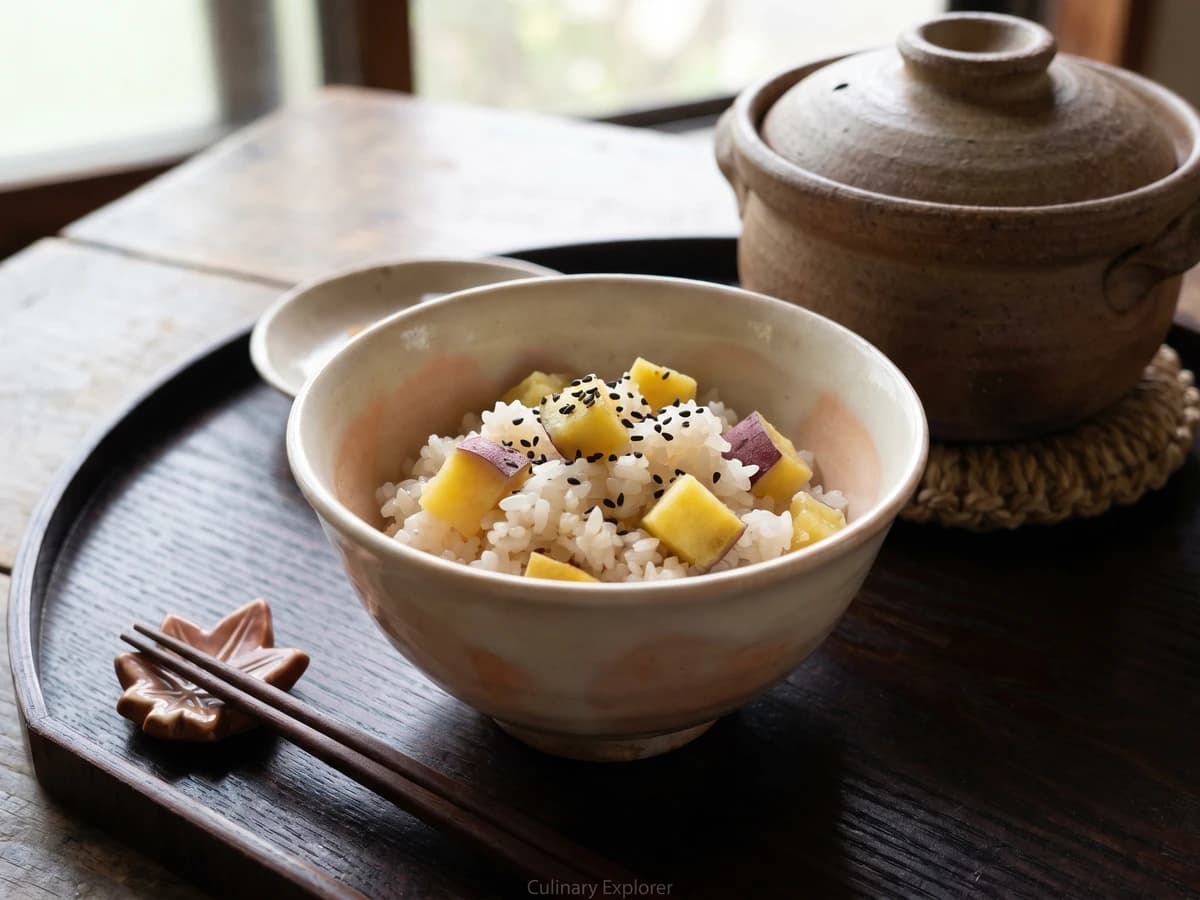Sweet Potato Rice (さつまいもご飯, Satsumaimo Gohan) - Chef Takumi