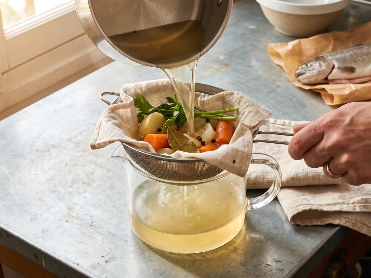 Court-bouillon with Vinegar - Chef Juliette