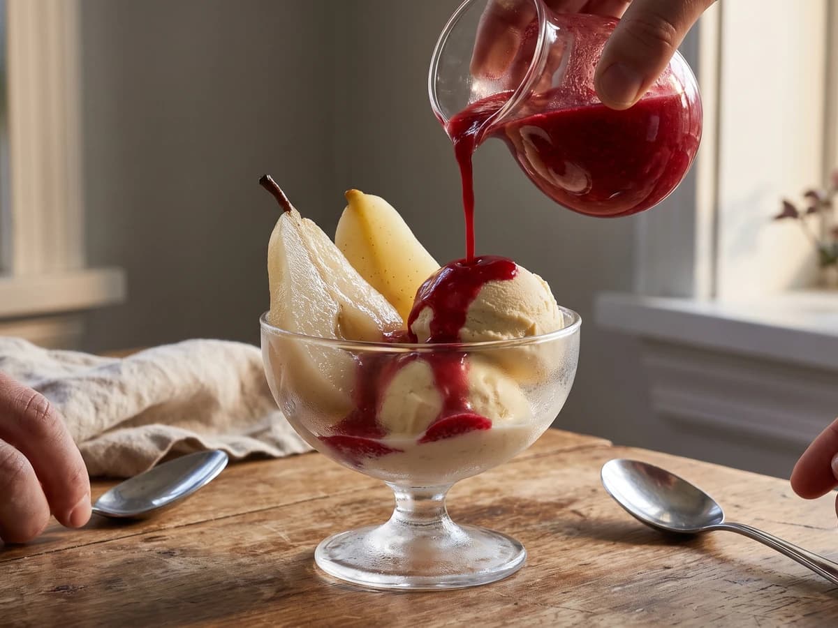 Poires Melba - Chef Juliette