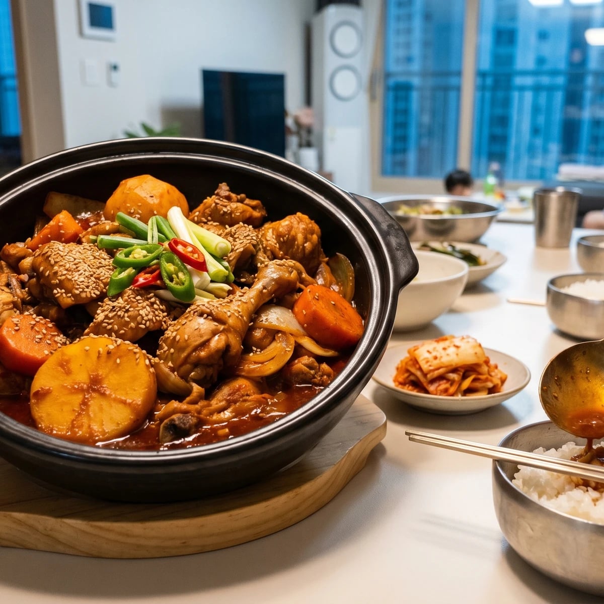 Dak-bokkeumtang (Spicy Braised Chicken)