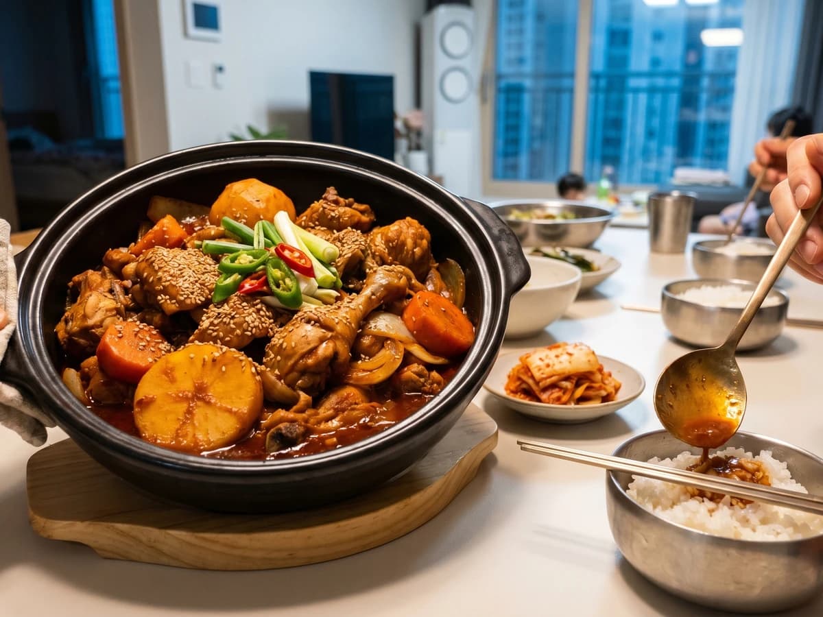Dak-bokkeumtang (Spicy Braised Chicken)
