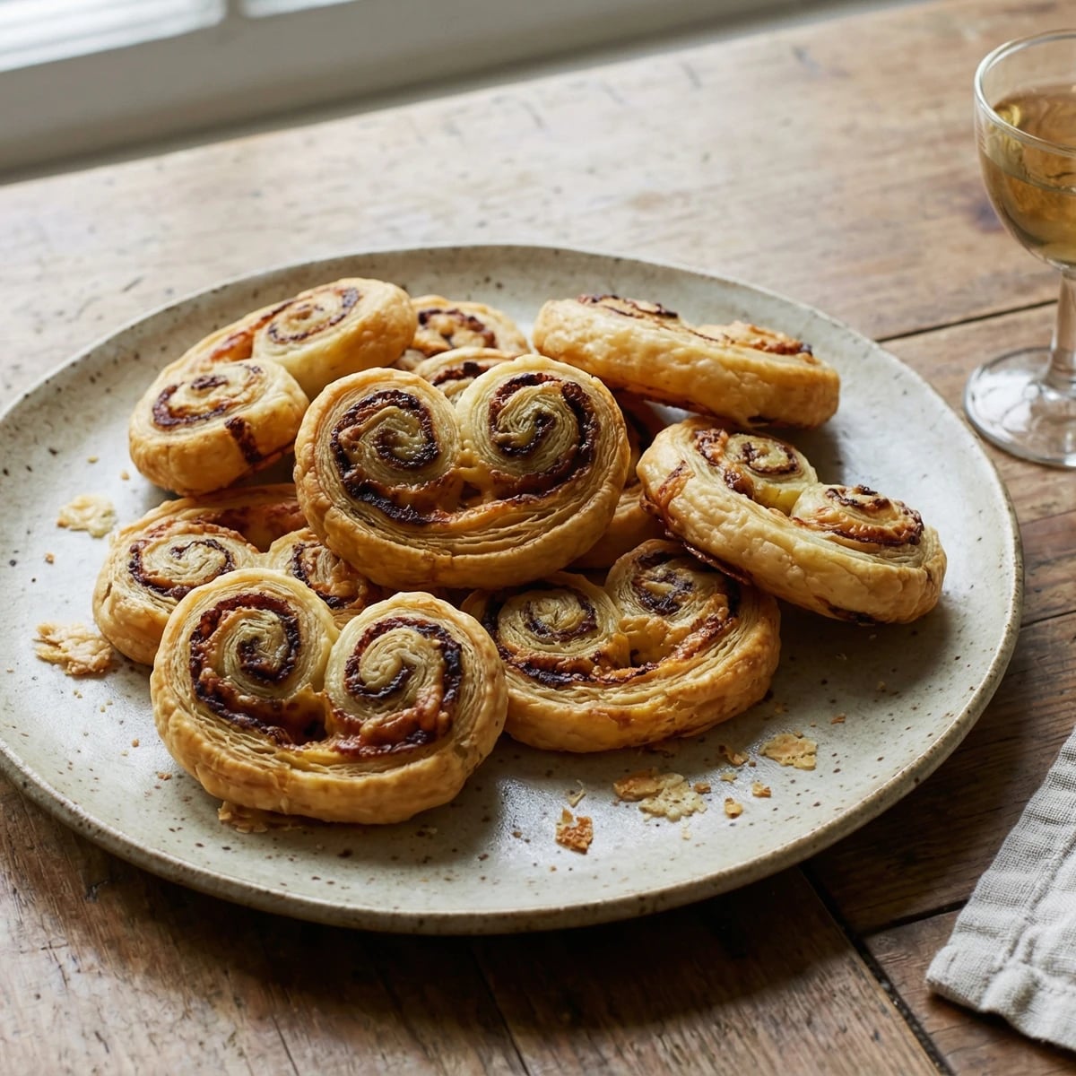 Marmite and Cheddar Palmiers