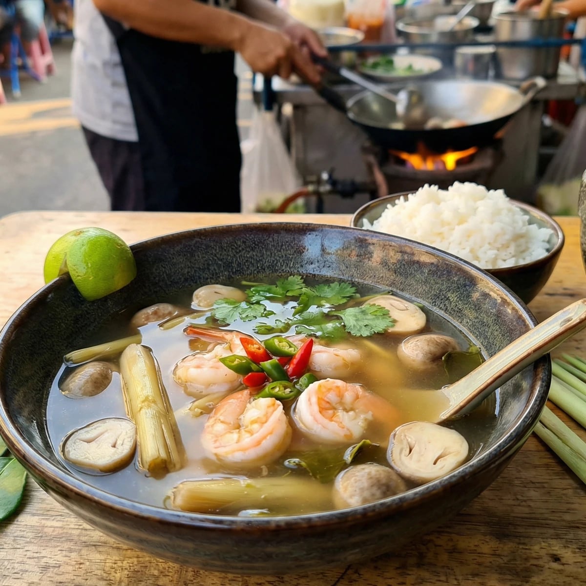 Clear Shrimp Hot and Sour Soup (Tom Yam Goong Nam Sai)