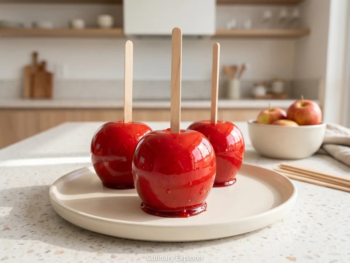 Maçã do Amor (Red Toffee Candy Apple)