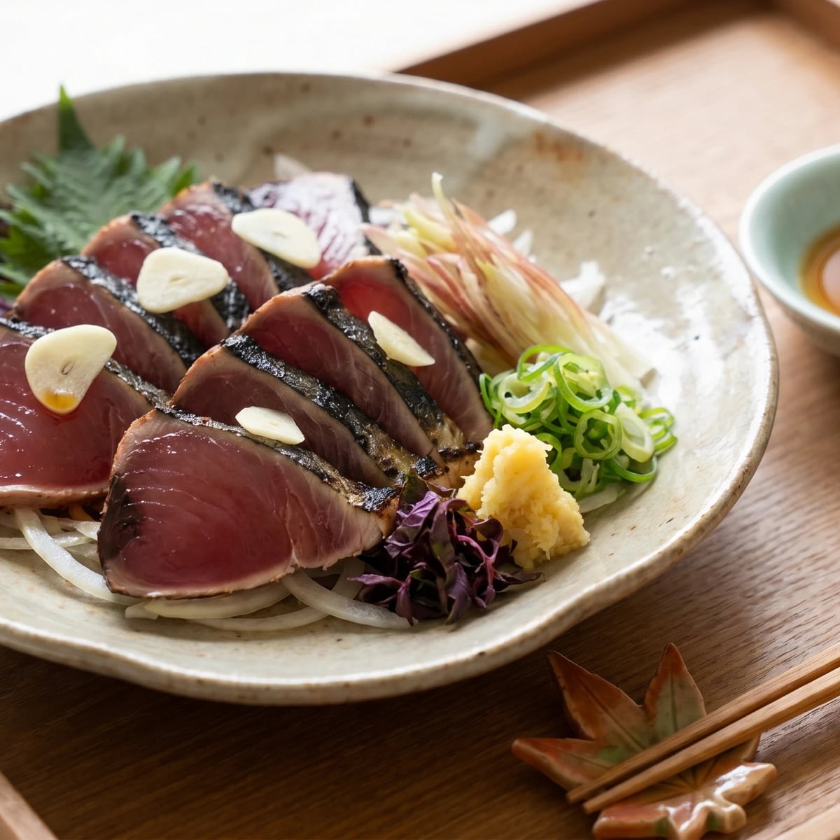 Seared Bonito (鰹のたたき, Katsuo no Tataki)