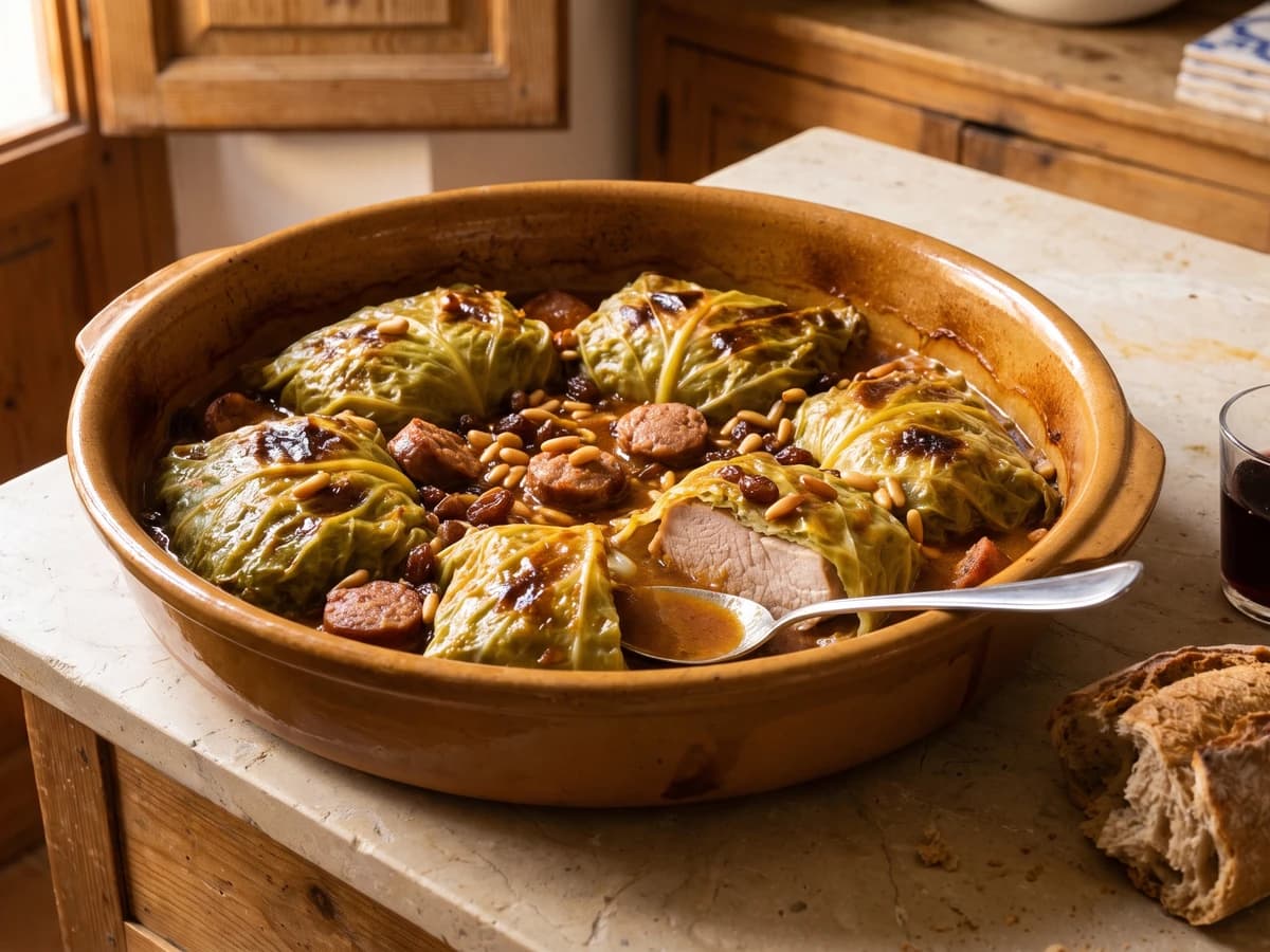 Llom amb Col (Mallorcan Pork in Cabbage) - Chef Isabel