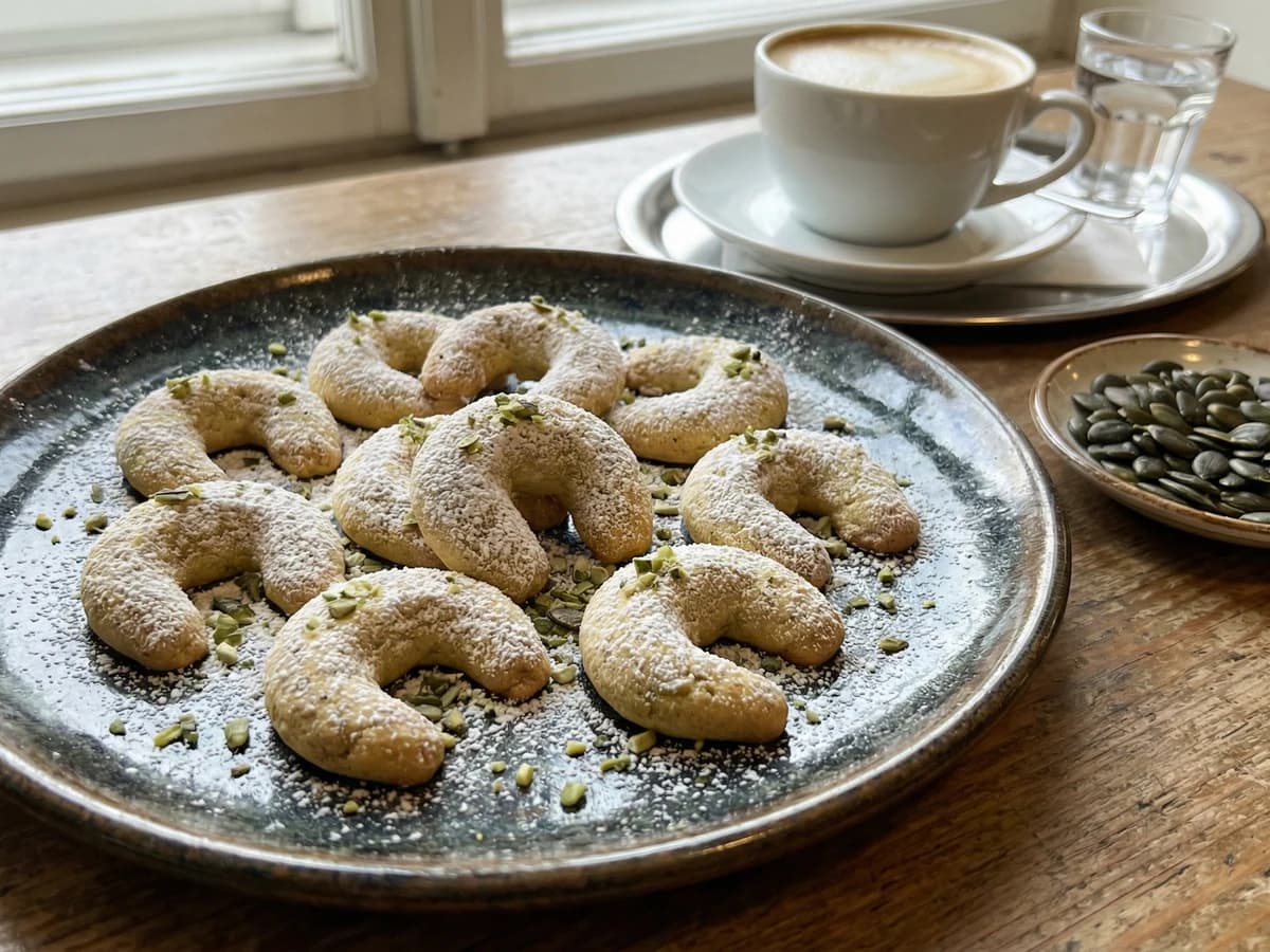 Kürbiskernkipferl (Pumpkin Seed Crescents) - Chef Elsa