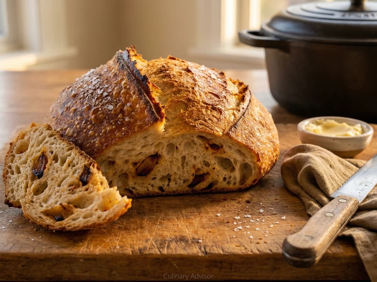 Cajun Roasted Garlic Sourdough