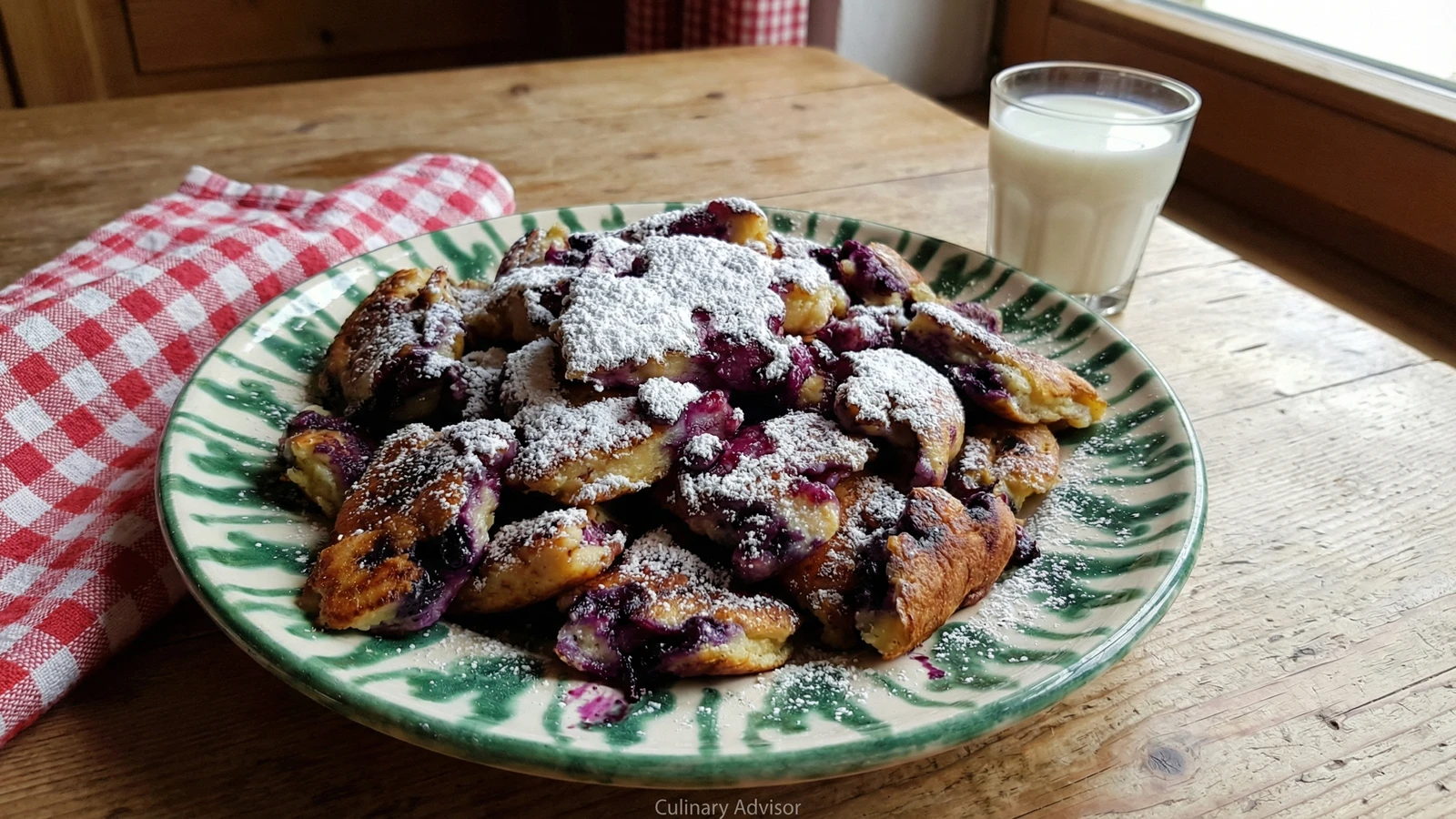 Moosbeermiasl (Tyrolean Bilberry Schmarrn)
