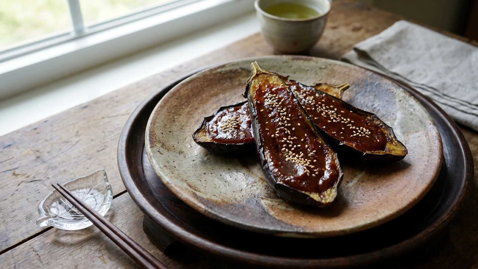 Miso-Glazed Eggplant (なす田楽, Nasu Dengaku)