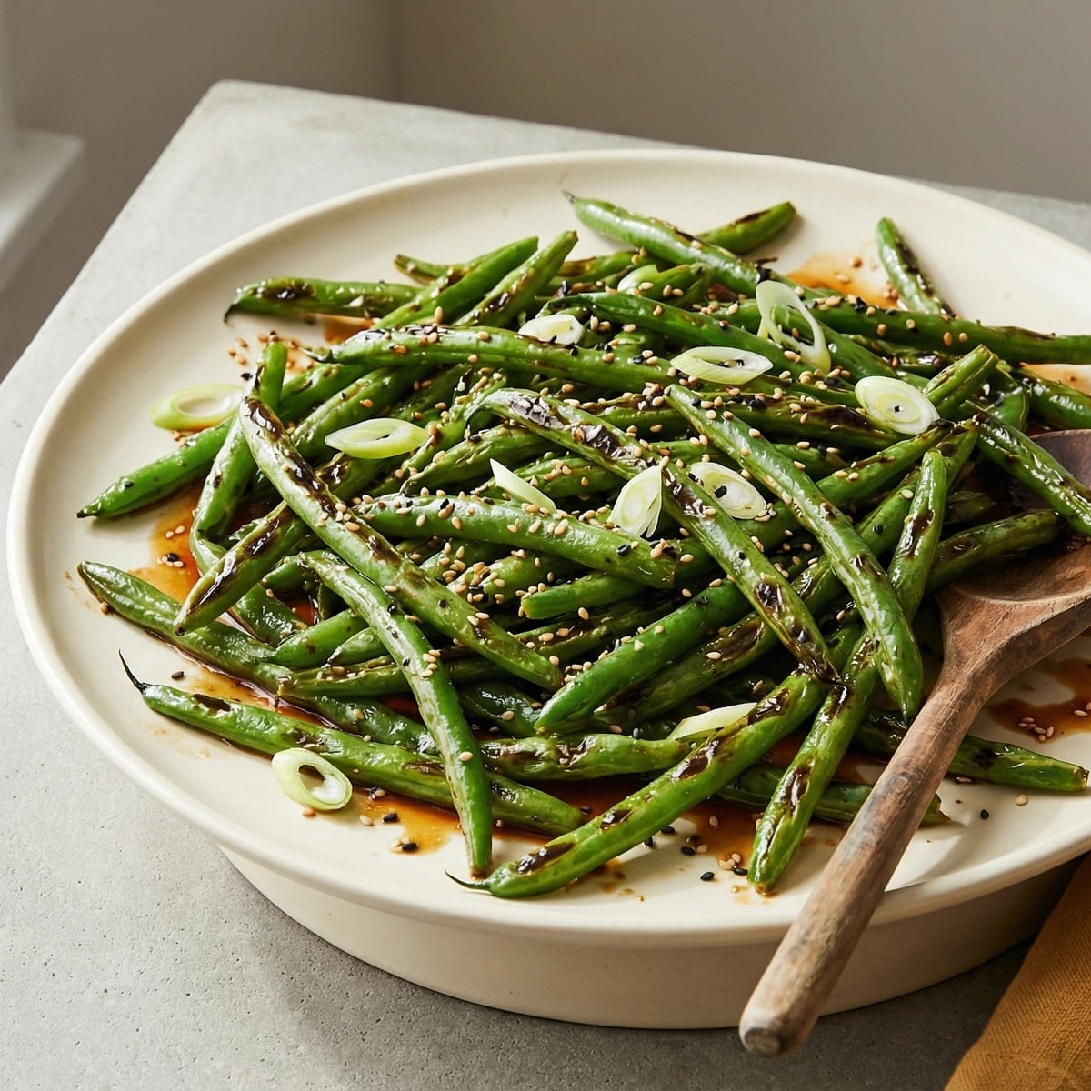 Sesame Ginger Green Beans