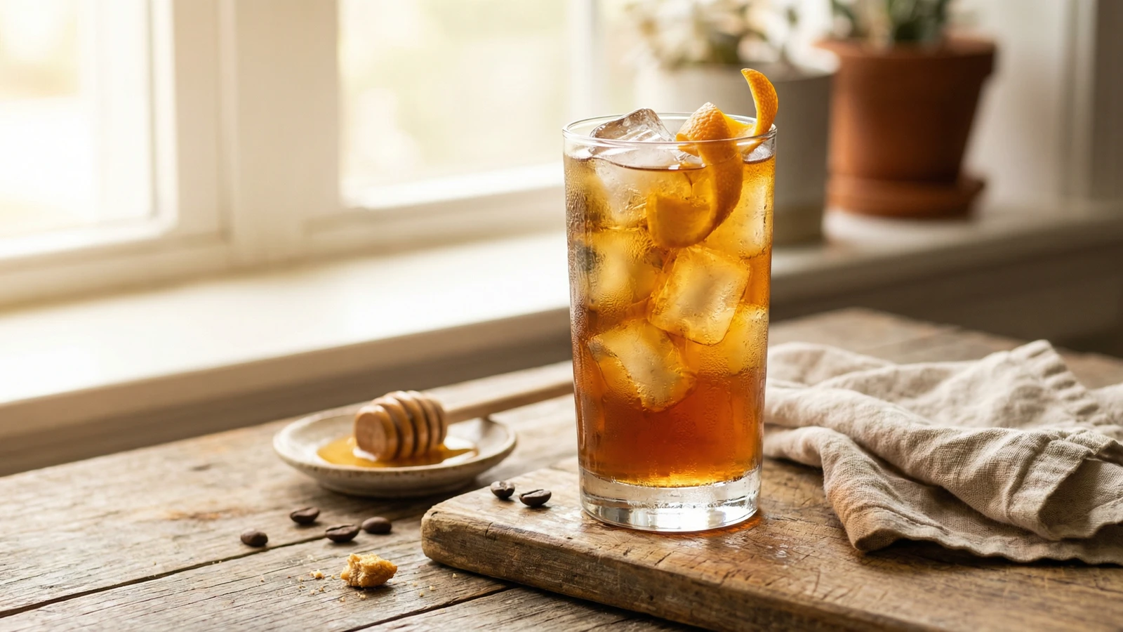 Cold Brew with Orange Peel