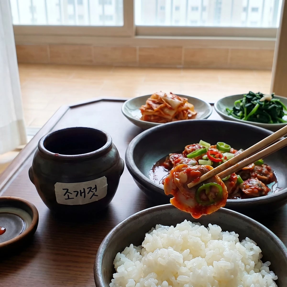 Jogae-jeot (조개젓, Salted Clams)