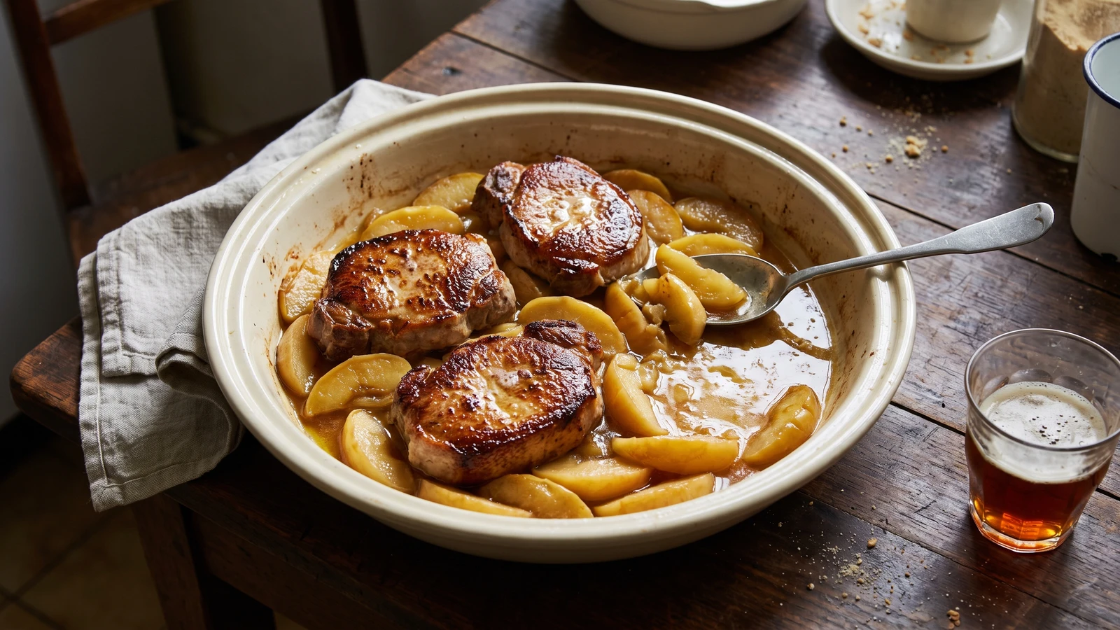 Fresh-pork Cutlets à la Flamande