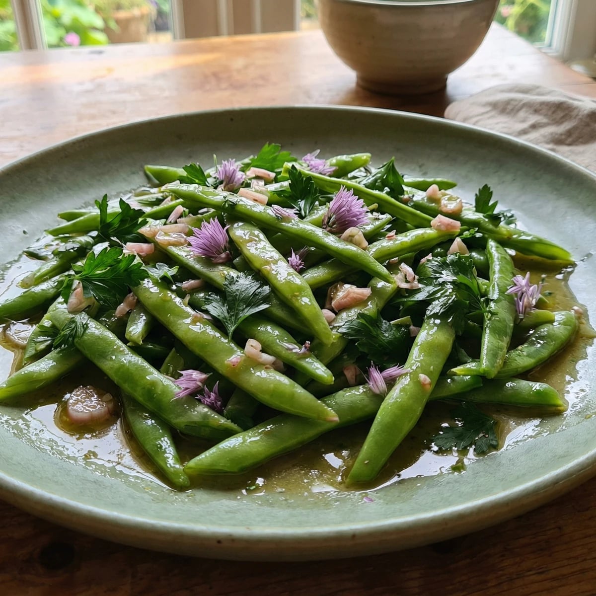 Runner Bean Salad with Shallot Vinaigrette