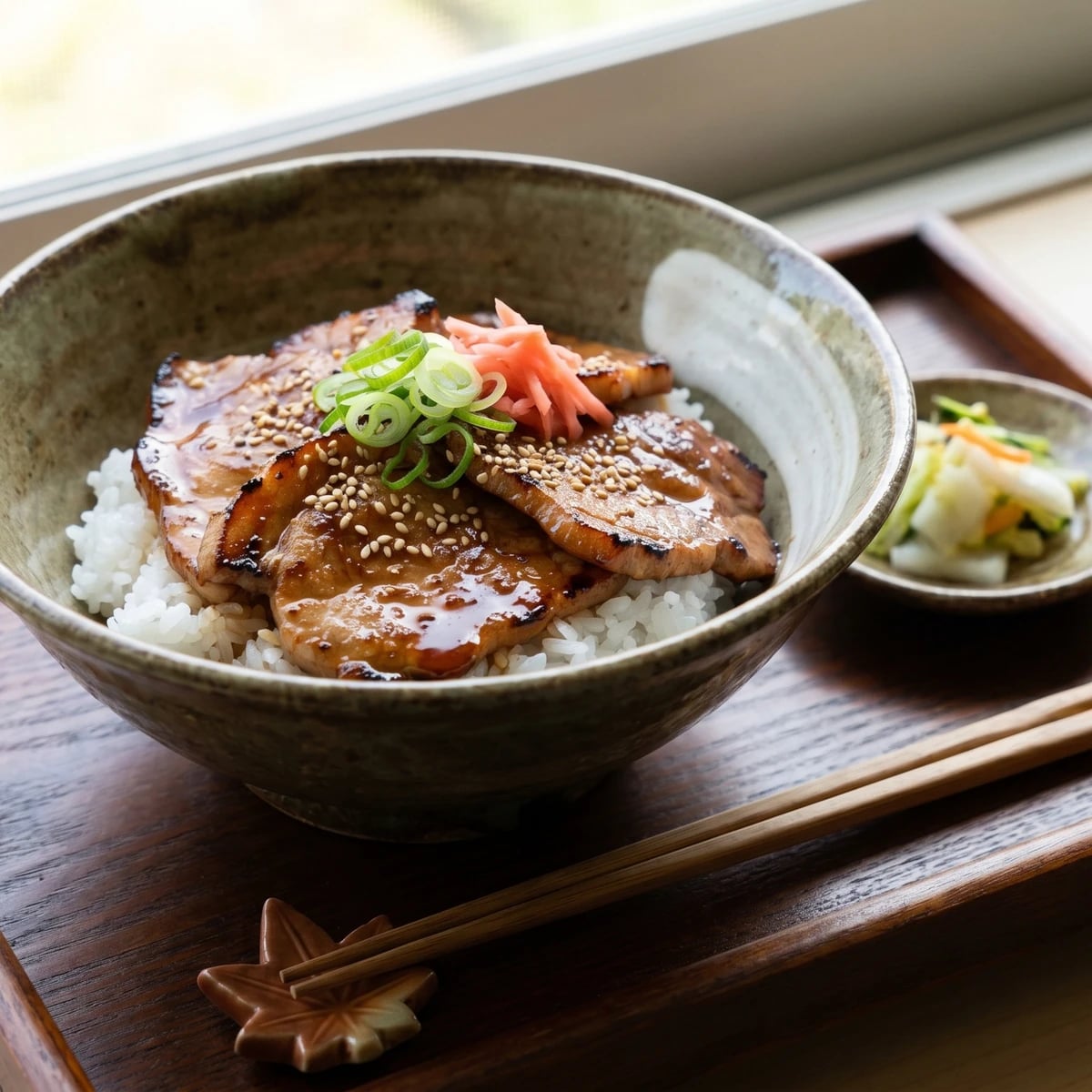 Butadon (豚丼, Obihiro grilled pork rice bowl)