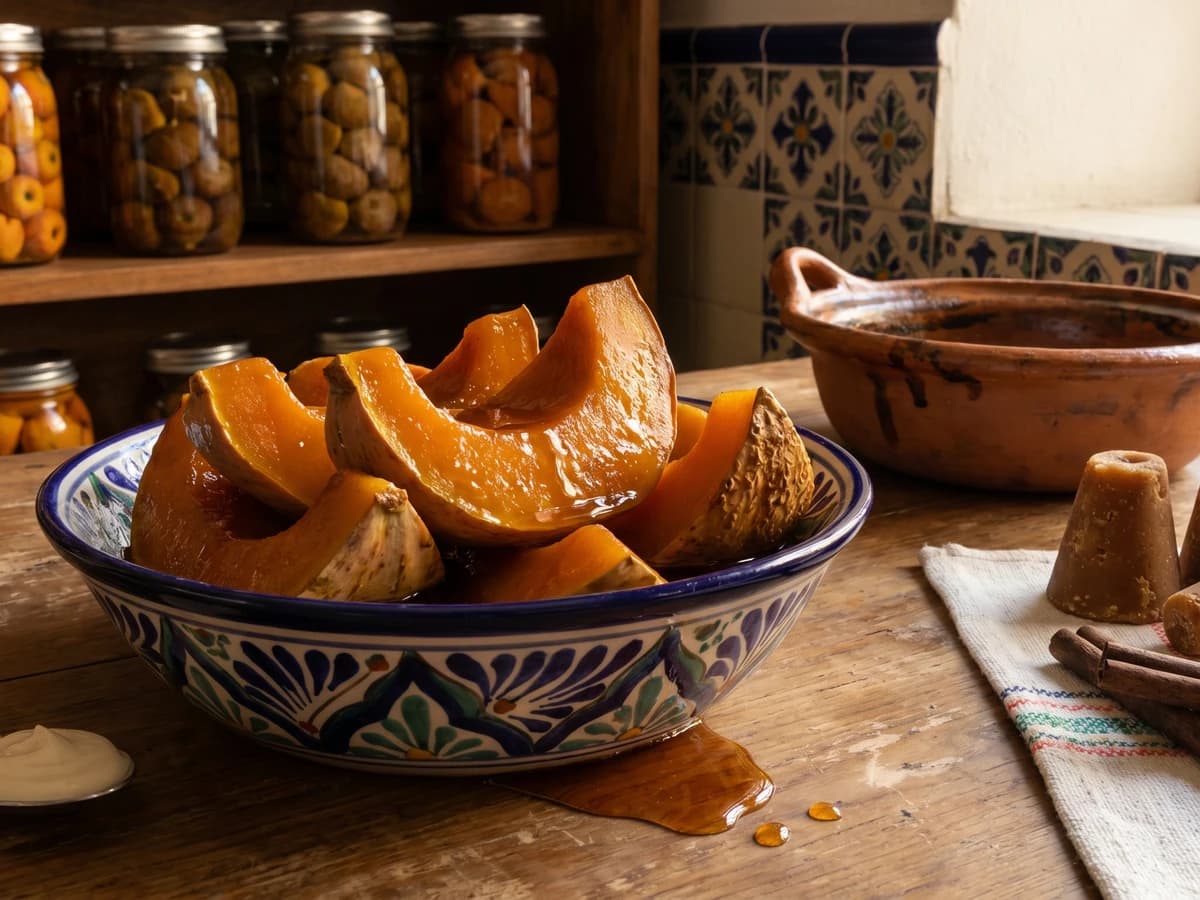 Calabaza en Tacha Poblana