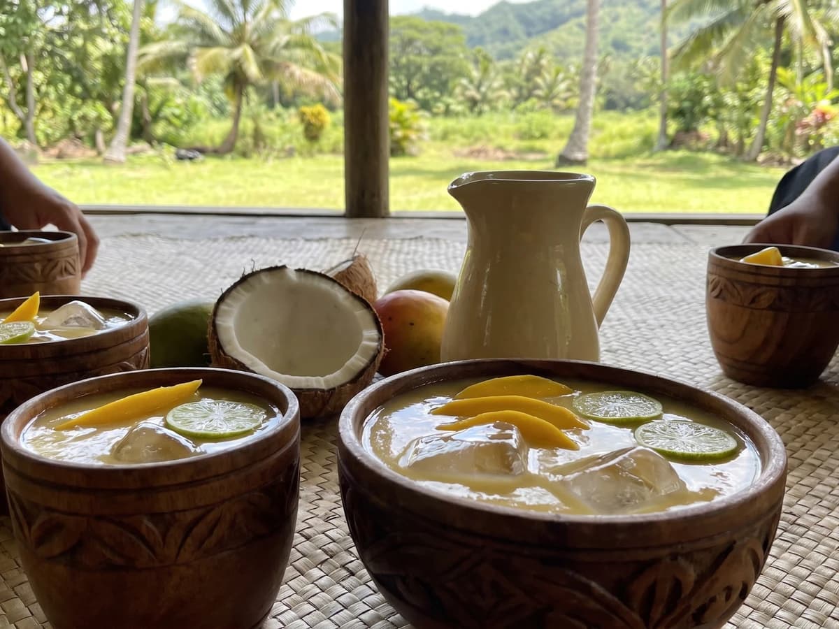 Vai Mago (Sāmoan Mango and Coconut Drink) - Chef Makoa
