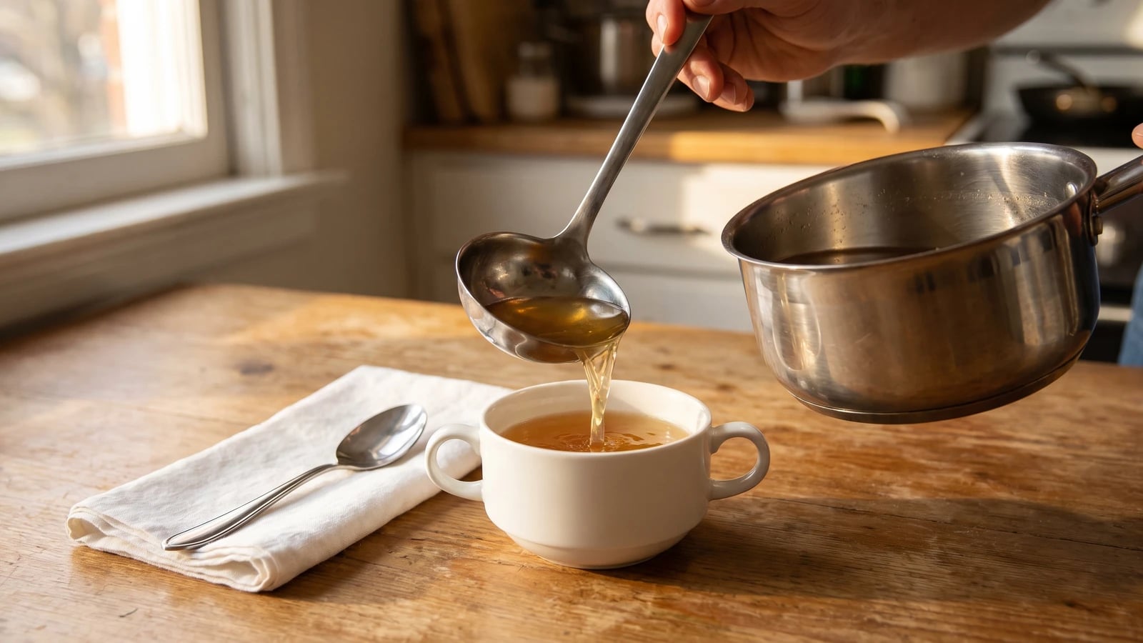 The Preparation of Clarified Consommé for Clear Soups