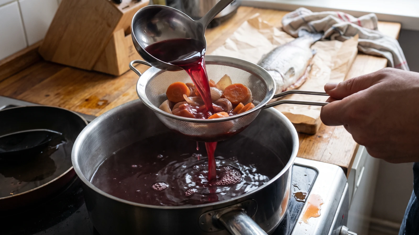 Court-bouillon with Red Wine