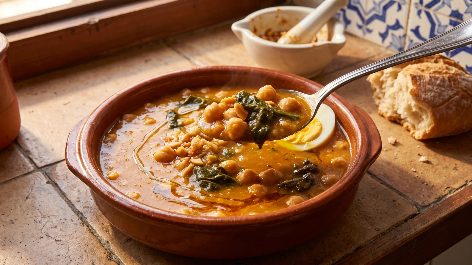 Potaje de Garbanzos con Acelgas Andaluz-Manchego