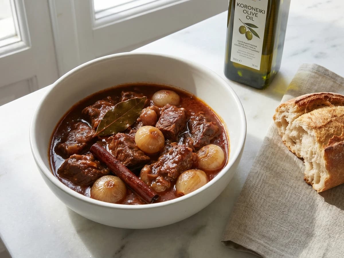 Ionian Stifado (Στιφάδο) with Rabbit or Beef