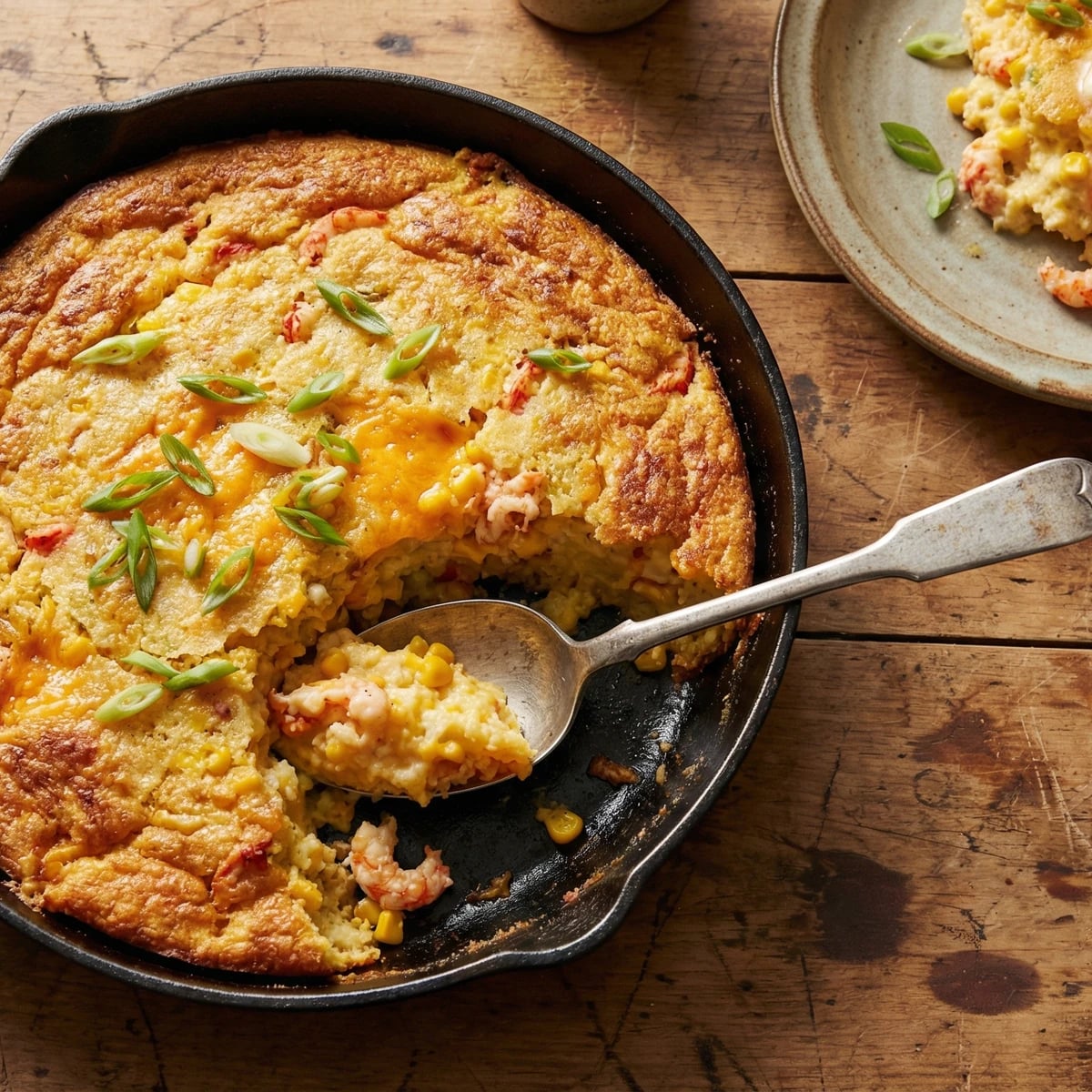 Crawfish Corn Spoonbread