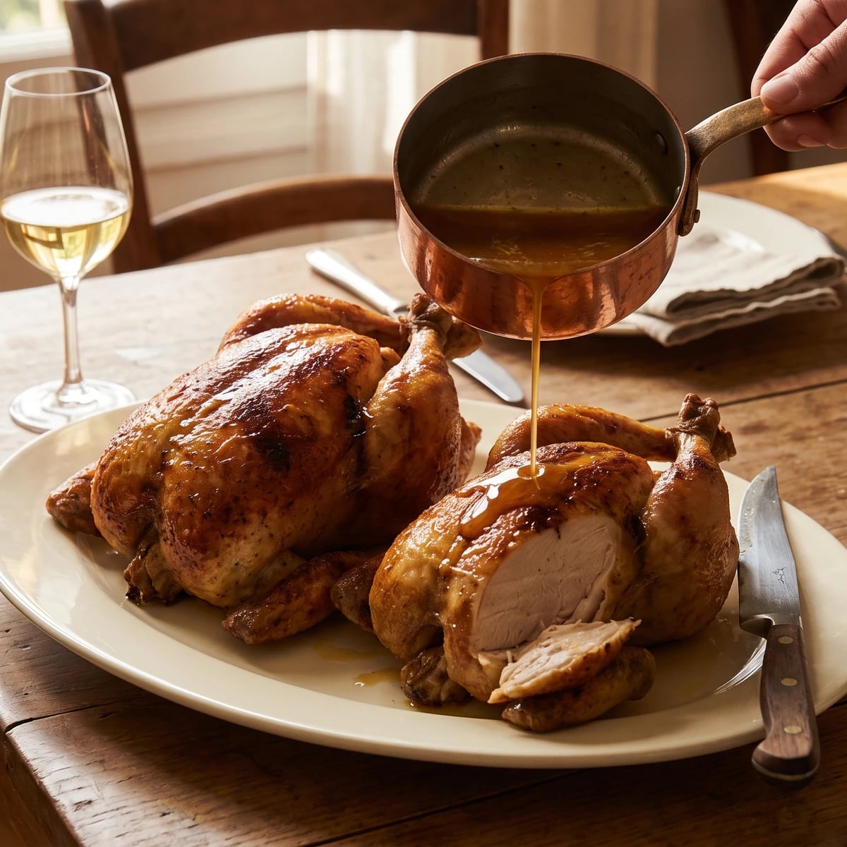 Chicken à la Reine and Spring Chickens