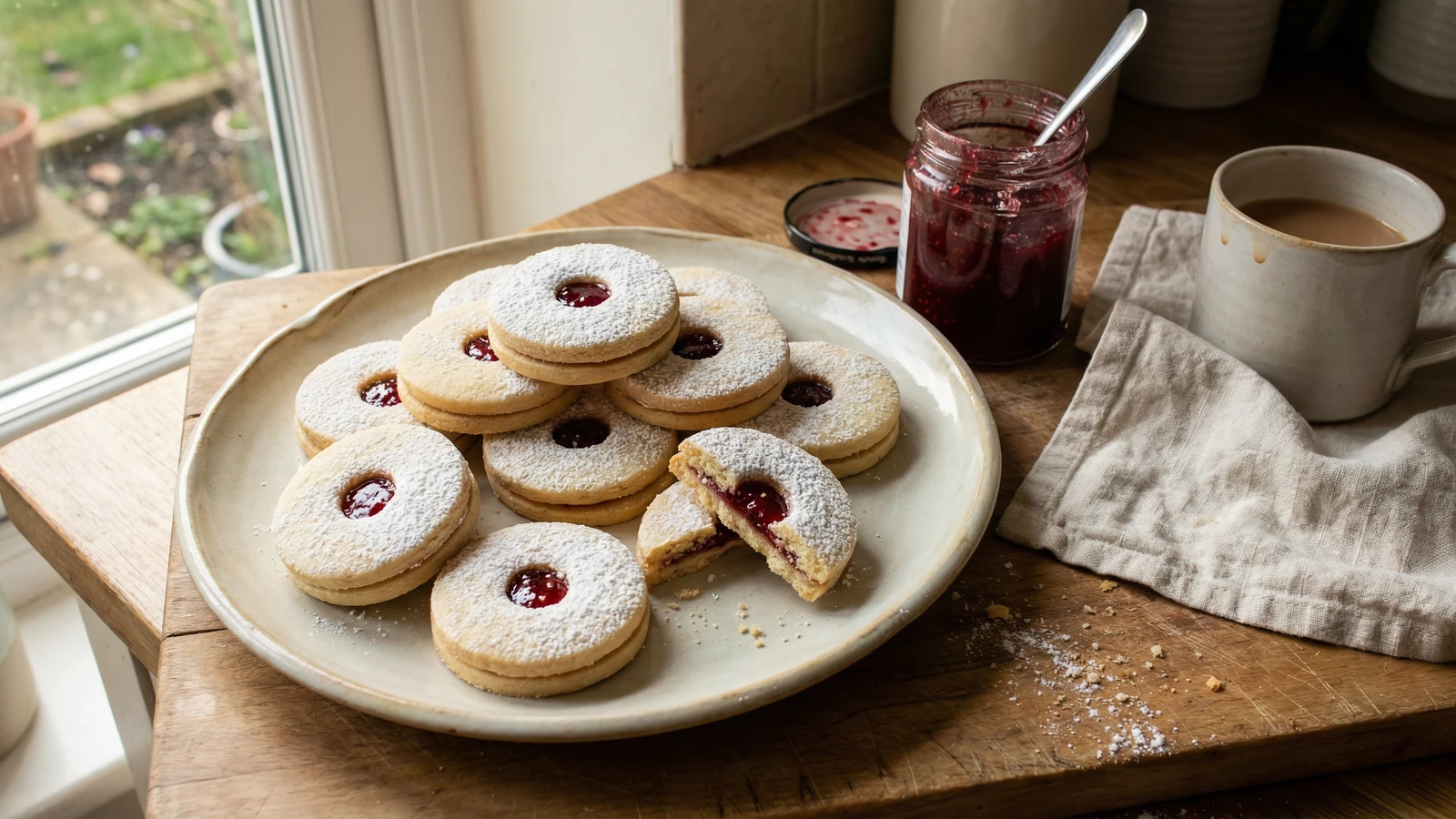Jam Sandwich Biscuits