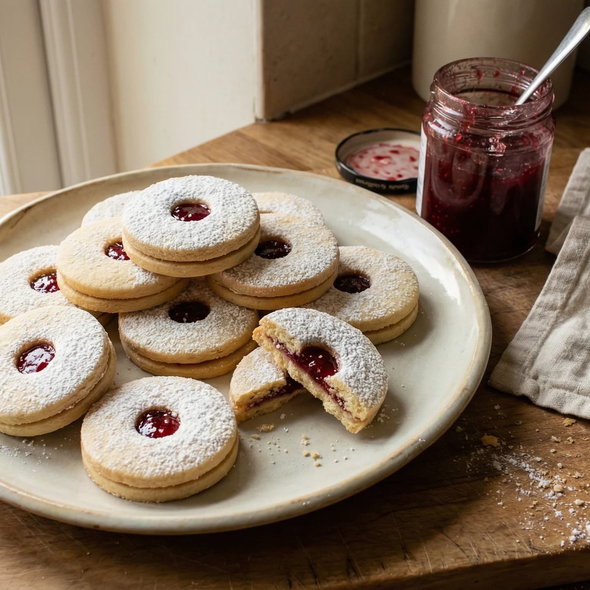 Jam Sandwich Biscuits