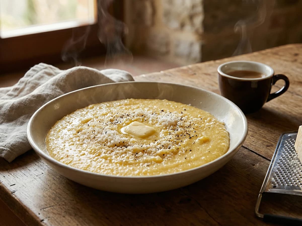 Polenta con Burro e Parmigiano - Chef Graziella