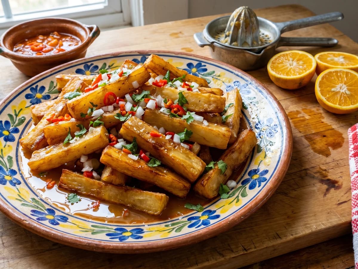Yuca Frita con Naranja Agria - Chef Lupita