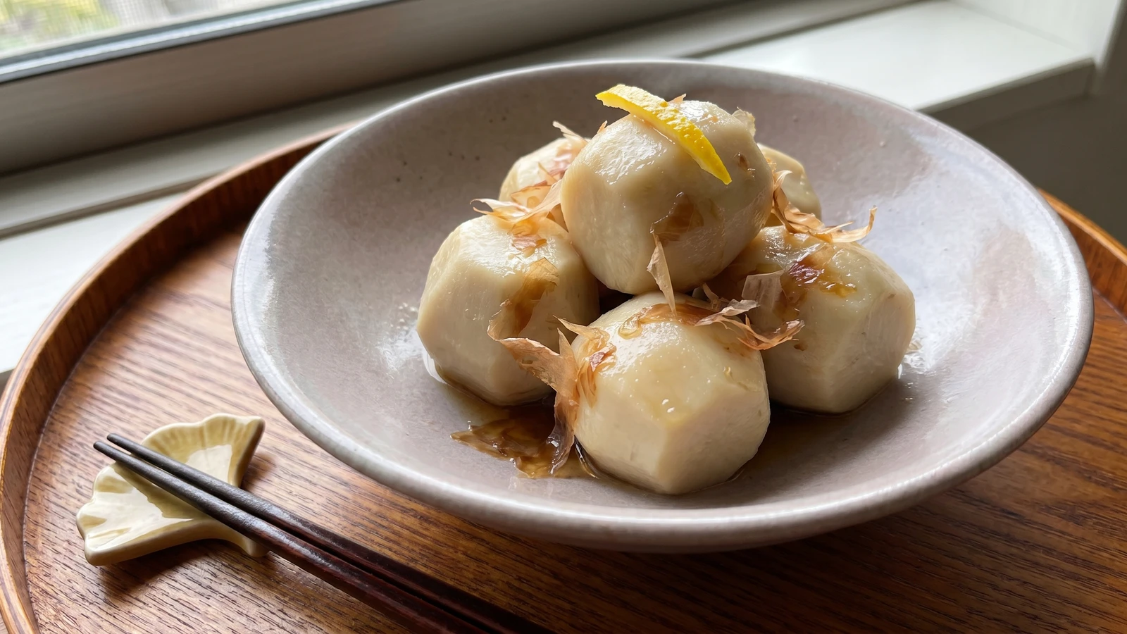Simmered Taro (里芋の煮物, Satoimo no Nimono)