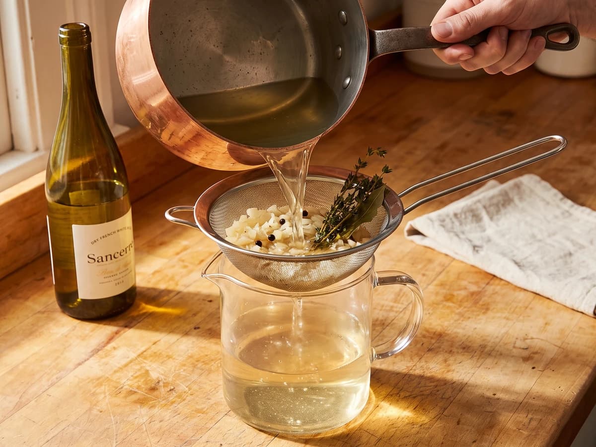 Court-bouillon with White Wine - Chef Juliette