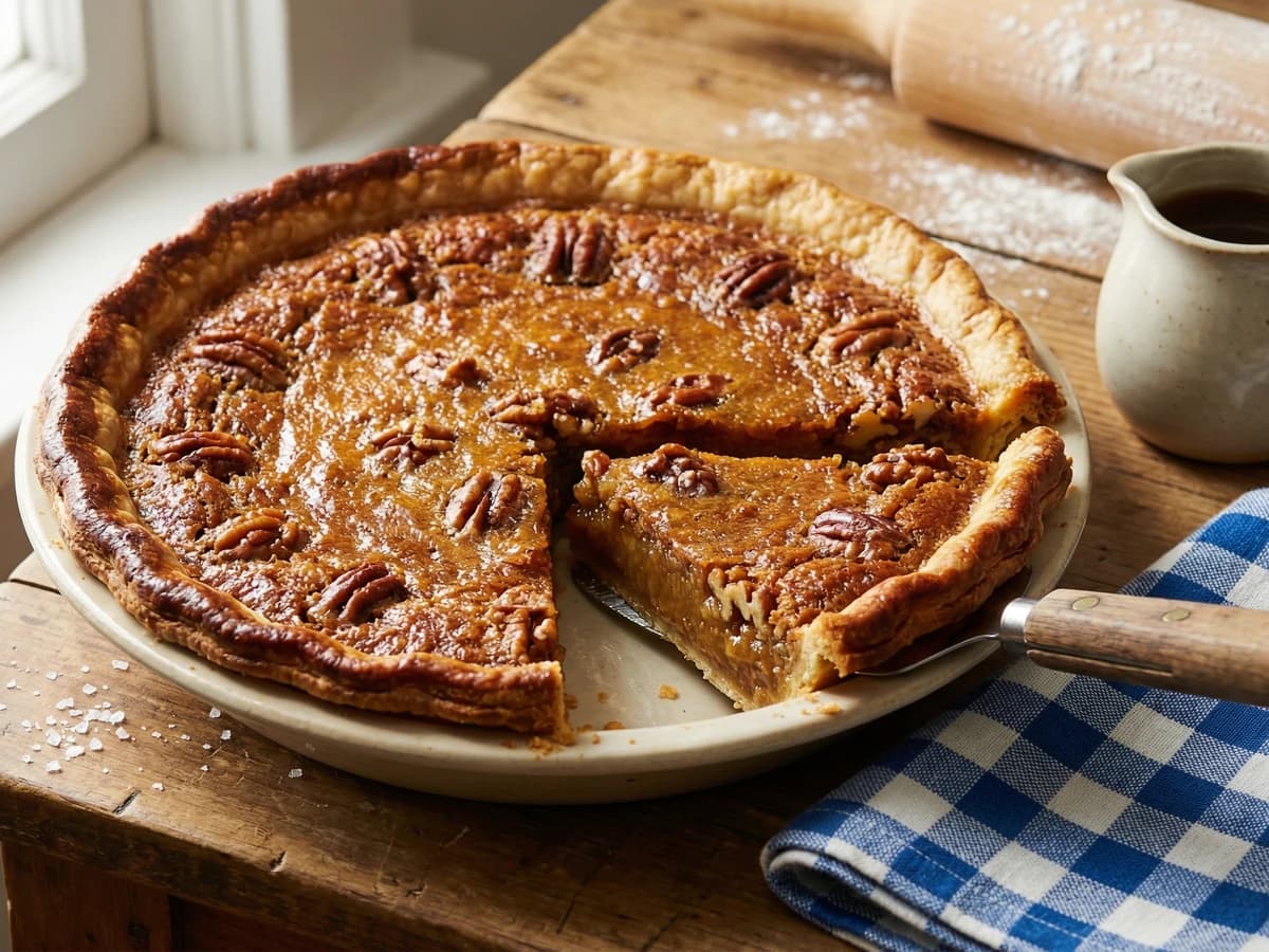 New Hampshire Maple Walnut Pie