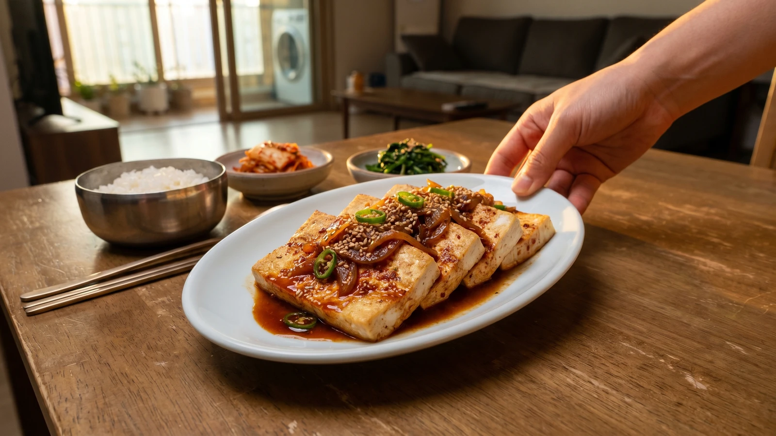 Dubu-jorim (Soy-Braised Tofu)
