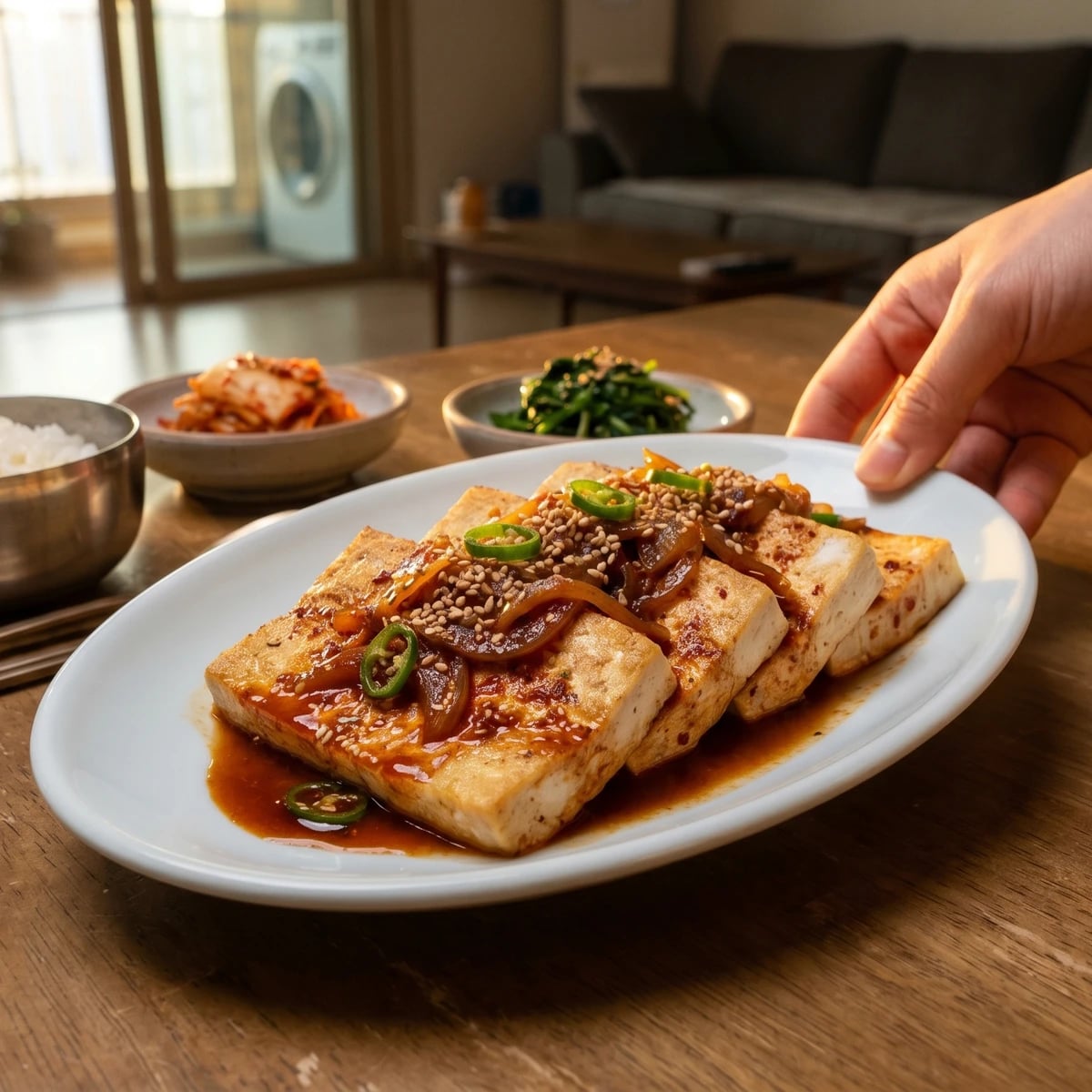 Dubu-jorim (Soy-Braised Tofu)