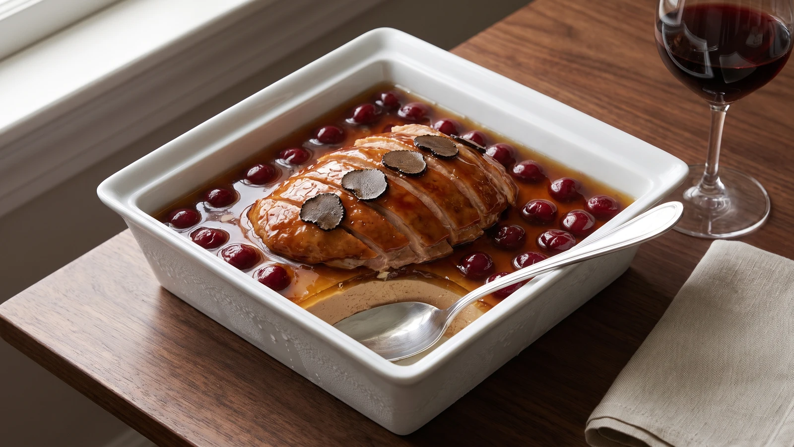 Caneton Glacé aux Cerises