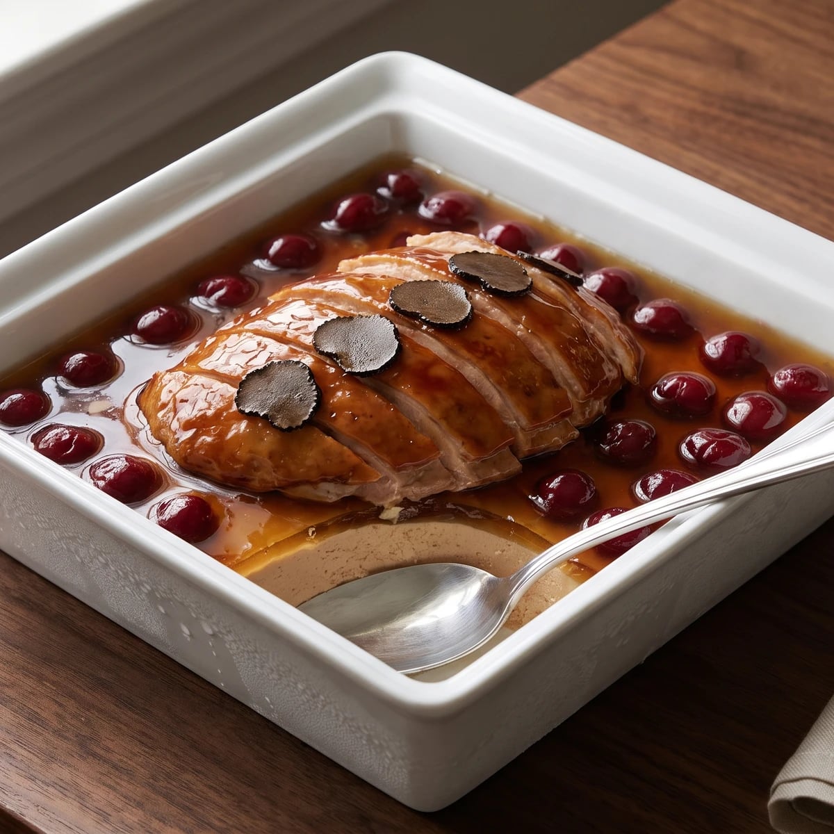 Caneton Glacé aux Cerises
