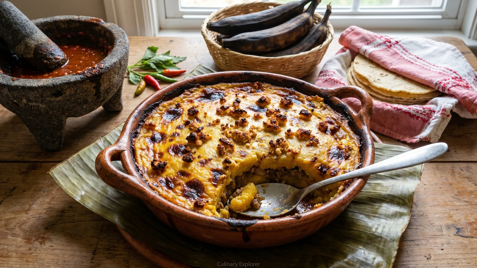 Pastel de Platano Macho Tabasqueno