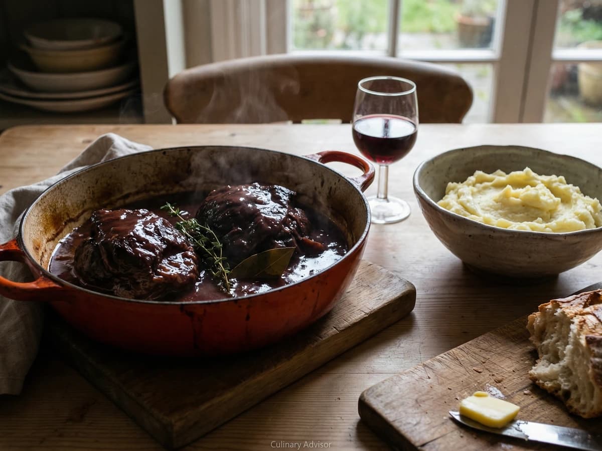 Braised Ox Cheeks