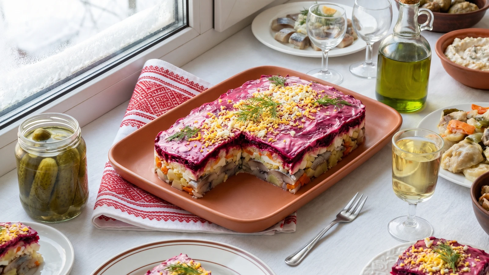 Oseledets pid Shuboyu (оселедець під шубою, herring salad)