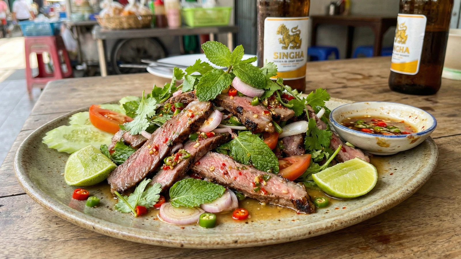 Grilled Beef Salad (Yam Nua)