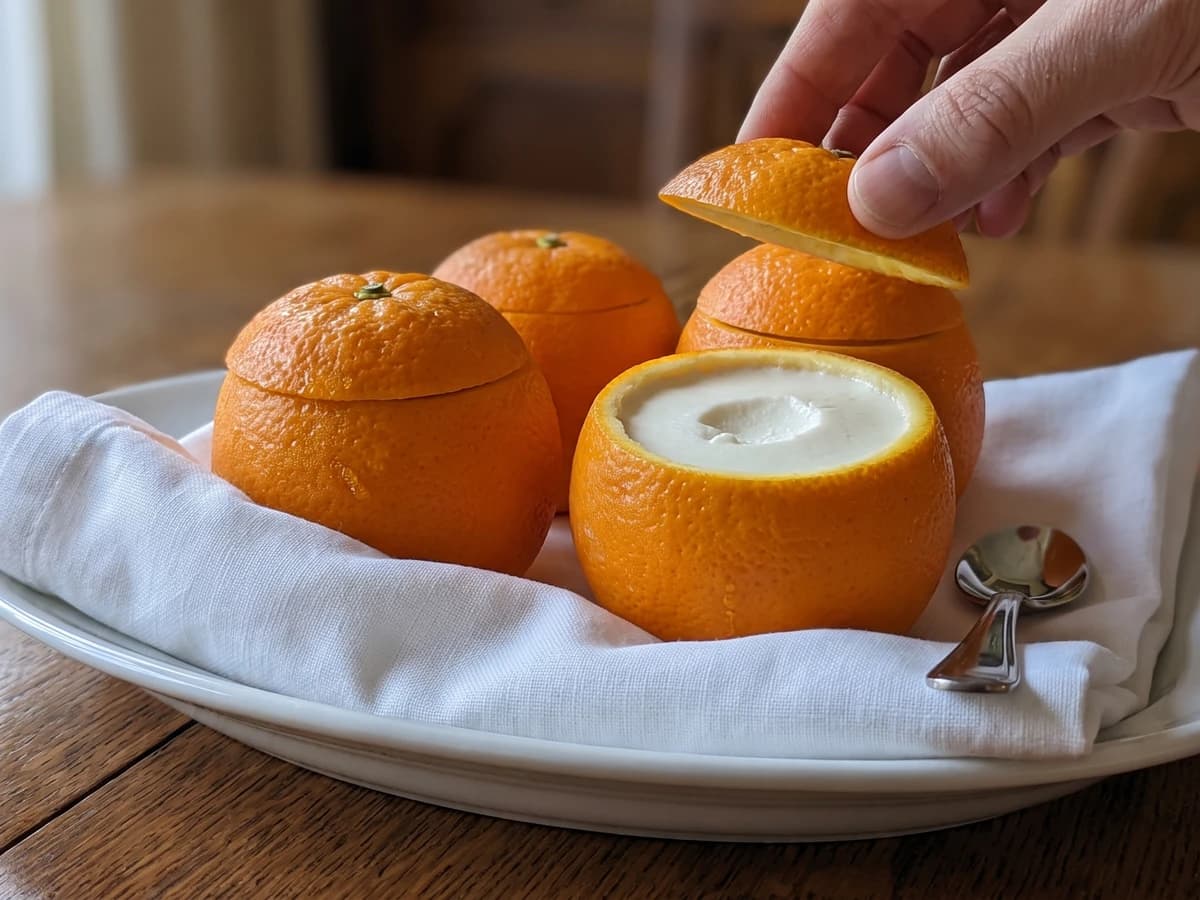 Oranges au Blanc-mange - Chef Juliette